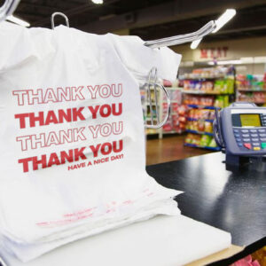 thank you shopping bags store stand