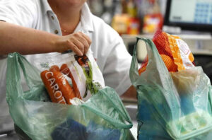 Biodegradable shopping green bags