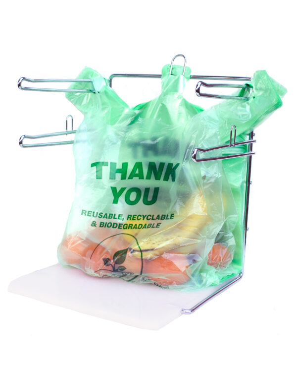 [1000 Pack] Reusable Plastic T-Shirt Bag Eco Friendly Grocery Shopping  Thank You Recyclable Trash Basket Bags