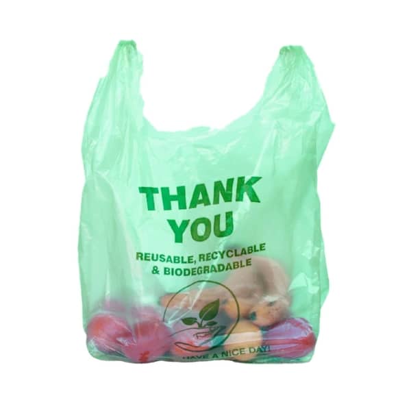 armopak biodegradable shopping bags front